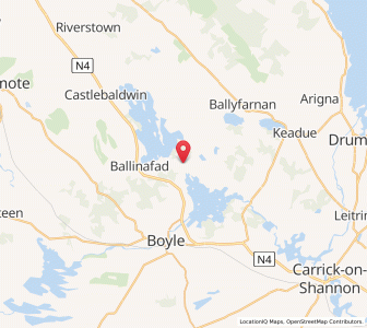 Map of Corrigeenroe, ConnaughtConnaught