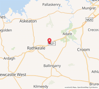 Map of Croagh, MunsterMunster