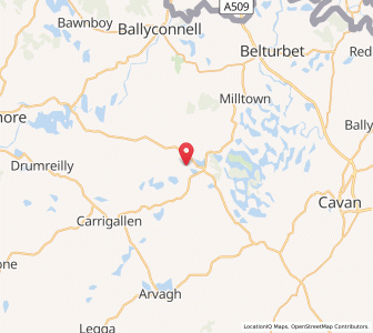 Map of Croaghan, UlsterUlster