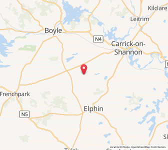 Map of Croghan, ConnaughtConnaught