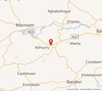 Map of Crookstown, MunsterMunster