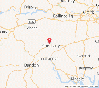 Map of Cross Barry, MunsterMunster