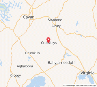 Map of Cross Keys, UlsterUlster