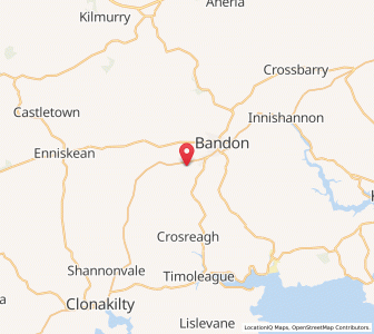 Map of Cross Mahon, MunsterMunster