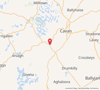 Map of Crossdoney, UlsterUlster