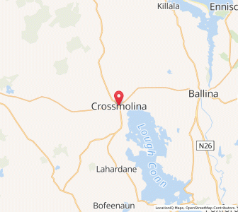 Map of Crossmolina, ConnaughtConnaught