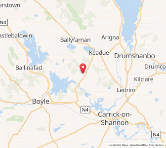 Map of Crossna, ConnaughtConnaught