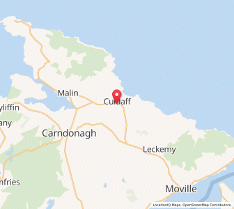 Map of Culdaff, UlsterUlster