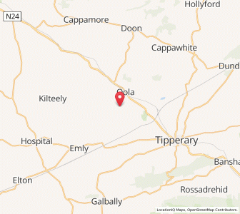 Map of Cullen, MunsterMunster