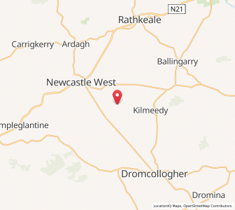 Map of Curragh Bridge, MunsterMunster