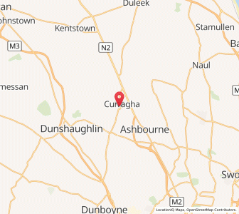 Map of Curragha, LeinsterLeinster