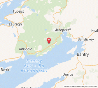 Map of Derreenacarrin, MunsterMunster