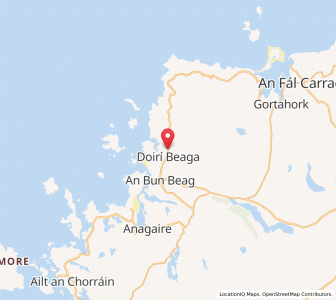 Map of Derrybeg, UlsterUlster