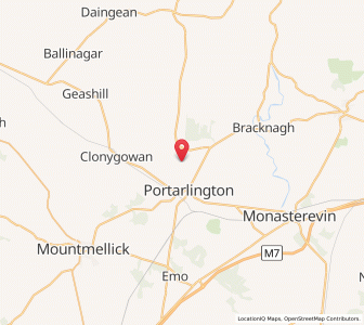 Map of Derryounce, LeinsterLeinster