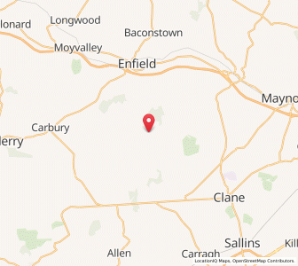 Map of Derryvarroge, LeinsterLeinster