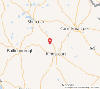 Map of Diamond, Ulster