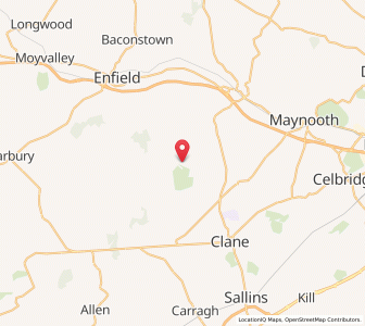 Map of Donadea, LeinsterLeinster