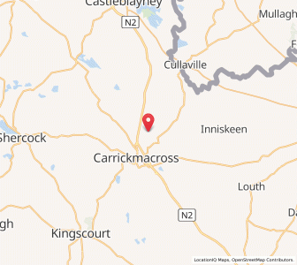 Map of Donaghmoyne, Ulster