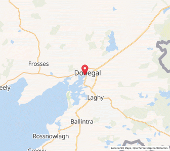 Map of Donegal, UlsterUlster