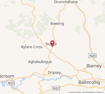Map of Donoughmore, MunsterMunster