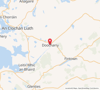 Map of Doochary, UlsterUlster
