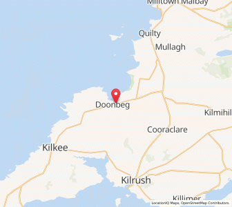 Map of Doonbeg, MunsterMunster