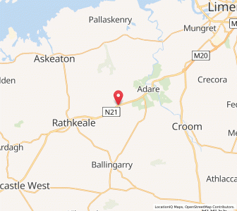 Map of Drehidnaman Bridge, MunsterMunster