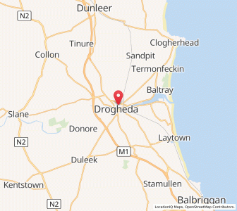 Map of Drogheda, LeinsterLeinster