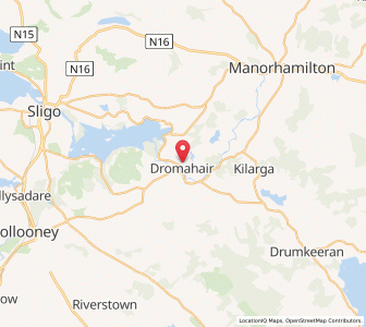 Map of Dromahair, ConnaughtConnaught