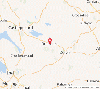 Map of Drumcree, LeinsterLeinster