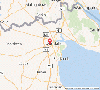 Map of Dundalk, LeinsterLeinster