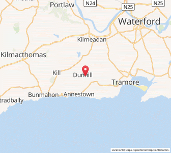 Map of Dunhill, MunsterMunster