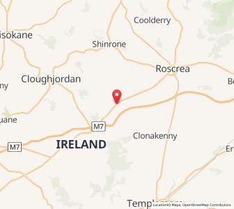 Map of Dunkerrin, LeinsterLeinster