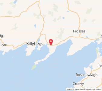 Map of Dunkineely, UlsterUlster