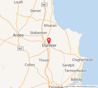 Map of Dunleer, LeinsterLeinster
