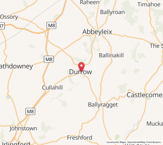 Map of Durrow, LeinsterLeinster