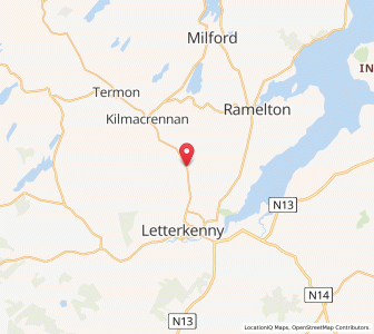 Map of Ellistrin, UlsterUlster