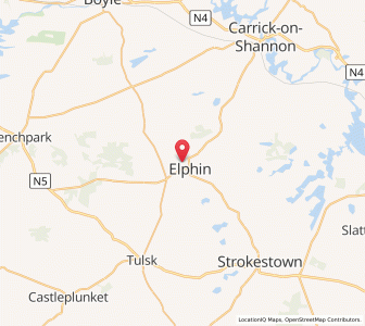 Map of Elphin, ConnaughtConnaught