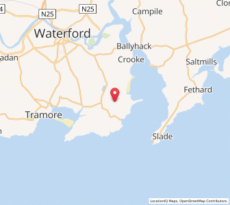 Map of Fairybush Cross Roads, MunsterMunster