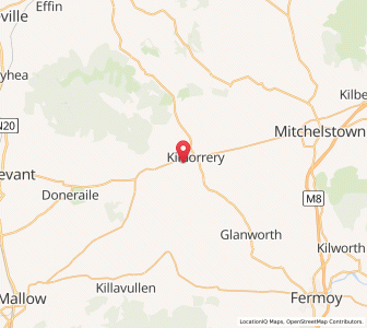 Map of Farahy, MunsterMunster