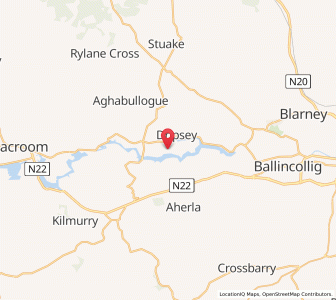 Map of Fergus, MunsterMunster