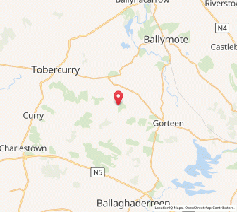 Map of Flughany, ConnaughtConnaught