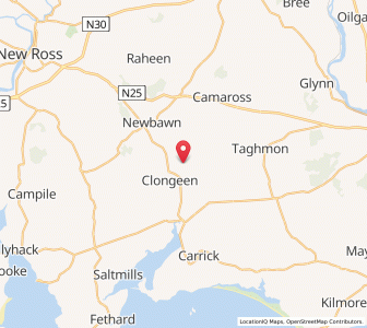 Map of Foulkesmill, LeinsterLeinster