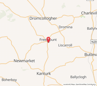 Map of Freemount, MunsterMunster