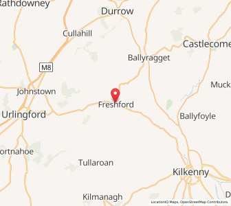 Map of Freshford, LeinsterLeinster