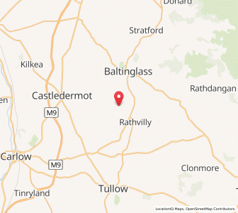 Map of Garrettstown, LeinsterLeinster