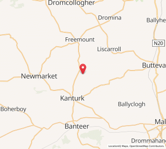 Map of Garrison, MunsterMunster