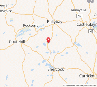 Map of Garrybane, UlsterUlster