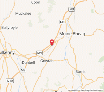 Map of Garryduff Cross Roads, LeinsterLeinster