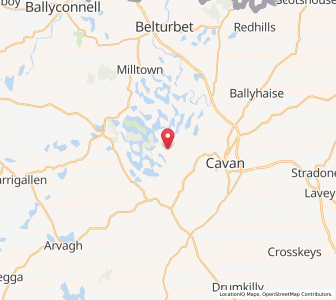 Map of Gartbrattan, UlsterUlster